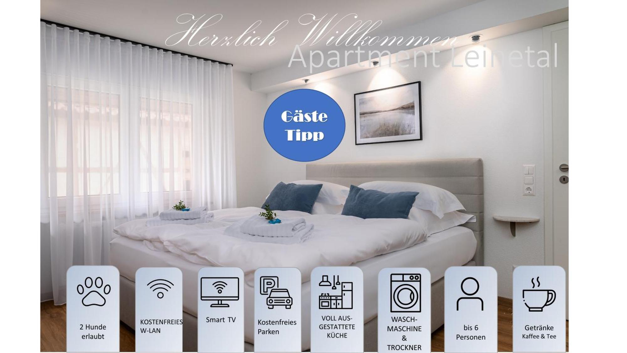 Apartment Leinetal - Bester Schlafkomfort In Hochwertiger Hotelbettwaesche, 3 Zimmer - Grosse Kueche, Duschbad & Parkplatz Нортгайм Екстер'єр фото